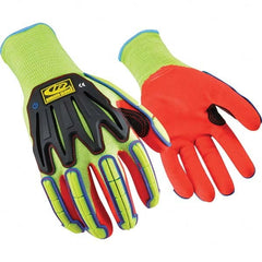 Ringers Gloves - Size M (9), ANSI Cut Lvl A6, Nitrile Coated Cut Resistant Gloves - Exact Tool & Supply