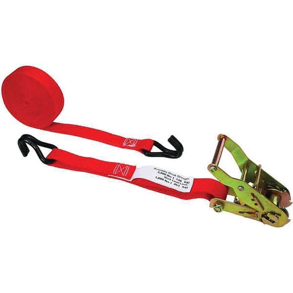 US Cargo Control - Slings & Tiedowns (Load-Rated) Type: Ratchet Tie Down Width (Inch): 1 - Exact Tool & Supply