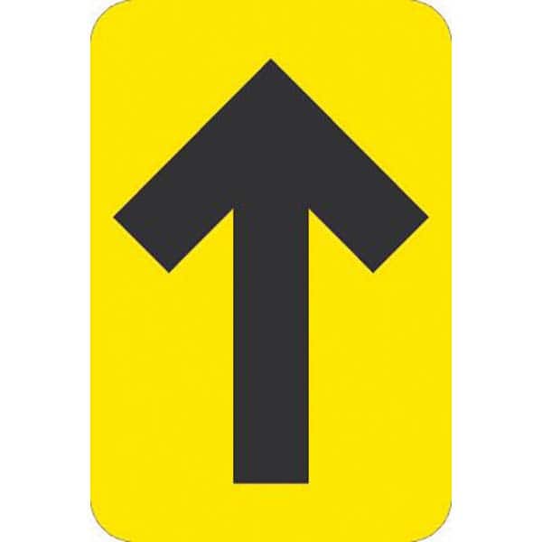 NMC - Adhesive Backed Floor Signs Message Type: COVID-19 Graphic Type: Arrow - Exact Tool & Supply
