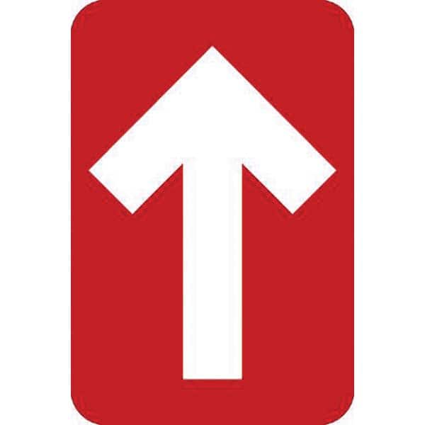 NMC - Adhesive Backed Floor Signs Message Type: COVID-19 Graphic Type: Arrow - Exact Tool & Supply