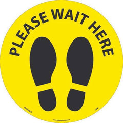 NMC - Adhesive Backed Floor Signs Message Type: COVID-19 Graphic Type: Shoeprints - Exact Tool & Supply