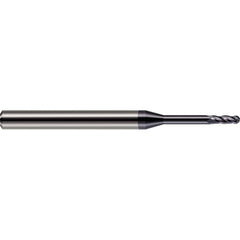 Harvey Tool - 1/16" Diam, 0.186" LOC, 4 Flute Solid Carbide Ball End Mill - Exact Tool & Supply