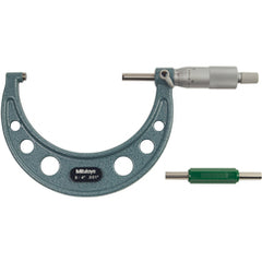 3″-4″ Measuring Range-0.001″ Graduation - Ratchet Thimble - Carbide Face - Outside Micrometer - Exact Tool & Supply