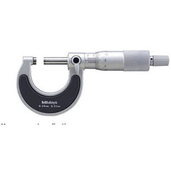 7″-8″ Measuring Range-0.001″ Graduation - Ratchet Thimble - Carbide Face - Outside Micrometer - Exact Tool & Supply