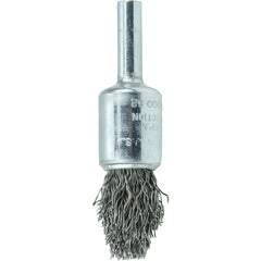 1/2″ Controlled Flare Crimped Wire End Brush, .014″ Steel Fill - Exact Tool & Supply