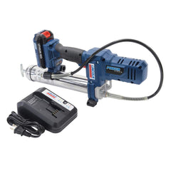 Lincoln - Grease Guns; Type: Battery-Operated Grease Gun ; Capacity (oz.): 14.50 ; Hose Length (Inch): 30 ; Rigid or Flexible Hose: Flexible ; Fill Type: Bulk; Cartridge ; Continuous Flow Rate (oz./min): 2.90 - Exact Tool & Supply