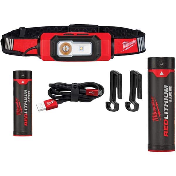 Milwaukee Tool - Flashlights Type: Hands-Free Bulb Type: LED - Exact Tool & Supply