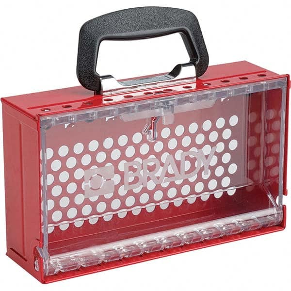 Brady - Group Lockout Boxes Portable or Wall Mount: Portable & Wall Mount Maximum Number of Padlocks: 12 - Exact Tool & Supply