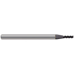 Harvey Tool - Square End Mills; Mill Diameter (mm): 0.40 ; Mill Diameter (Decimal Inch): 0.0157 ; Length of Cut (mm): 1.2000 ; Length of Cut (Decimal Inch): 0.0472 ; Material: Solid Carbide ; Finish/Coating: AlTiN Nano - Exact Tool & Supply