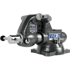 Wilton - Bench & Pipe Combination Vises Jaw Width (Inch): 4-1/2 Jaw Opening Capacity (Inch): 3-1/2 - Exact Tool & Supply