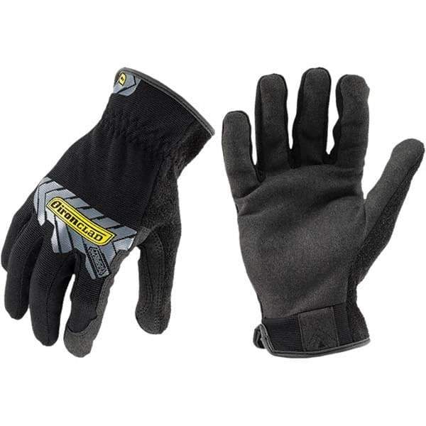 ironCLAD - Size XL (10), ANSI Cut Lvl A2, Abrasion Lvl 3, Cut Resistant Gloves - 10" Long, Uncoated, Unlined, Slip-On Cuff, Black, Paired - Exact Tool & Supply
