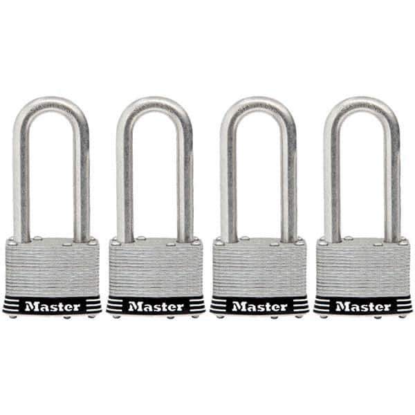 Master Lock - Padlocks Keyed: Alike Shackle Clearance: 2-1/2 (Inch) - Exact Tool & Supply