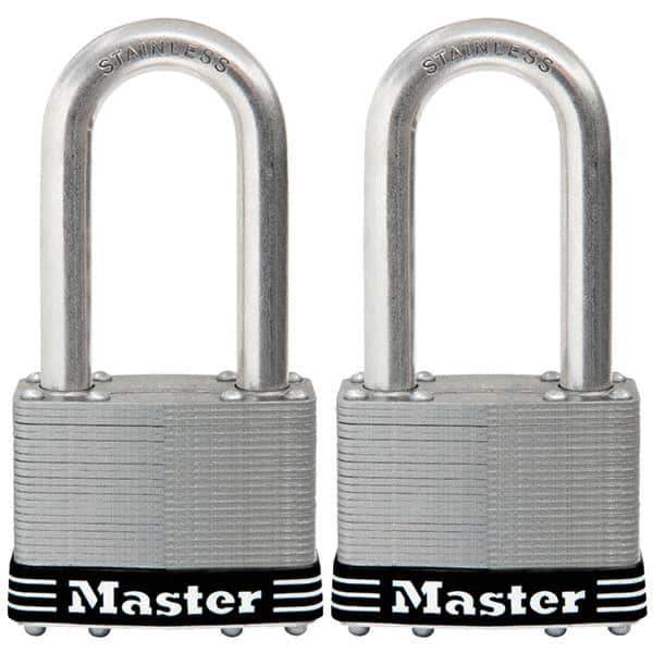 Master Lock - Padlocks Keyed: Alike Shackle Clearance: 2-1/2 (Inch) - Exact Tool & Supply