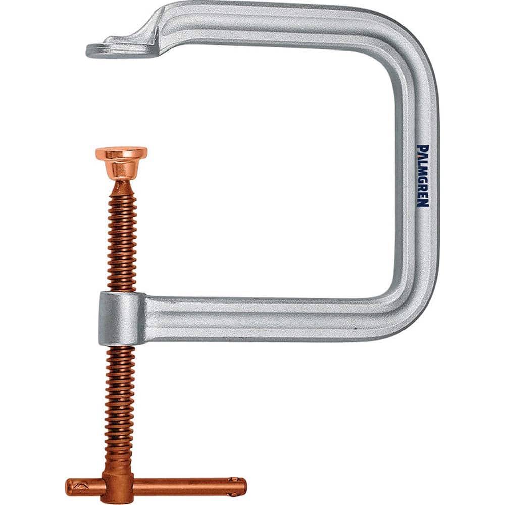 Palmgren - C-Clamps; Clamp Type: C-Style ; Application Strength: Regular-Duty ; Throat Depth Style: Extra Deep Throat ; Clamp Material: Steel ; Maximum Opening Capacity (Inch): 3 ; Minimum Opening Capacity (Inch): 0 - Exact Tool & Supply