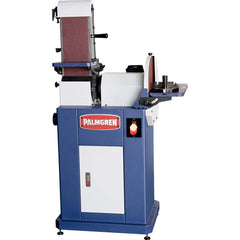 Palmgren - Combination Sanding Machines; Belt Length (Inch): 48 ; Belt Width (Inch): 6 ; Disc Diameter (Inch): 14.0000 ; Phase: 1 ; Voltage: 115/230 ; Belt Speed (ft/min): 2258.00 - Exact Tool & Supply