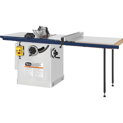 Palmgren - Table & Tile Saws; Type: Left Tilt Cabinet Saw ; Blade Diameter (Inch): 10 ; Rip Capacity (Inch): 10 ; Maximum Depth of Cut @ 90 Deg (Inch): 3 ; Maximum Depth of Cut @ 45 Deg (Inch): 2.125 ; Speed (RPM): 4000 - Exact Tool & Supply