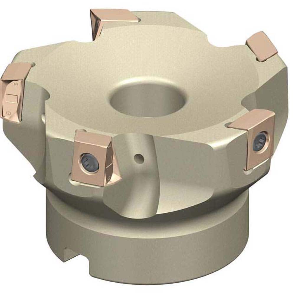 Sumitomo - Indexable Square-Shoulder Face Mills; Cutting Diameter (mm): 125.00 ; Arbor Hole Diameter (mm): 80.00 ; Lead Angle: 90 ; Overall Height (mm): 63.00000 ; Insert Compatibility: LNEX13 ; Series: TSX - Exact Tool & Supply