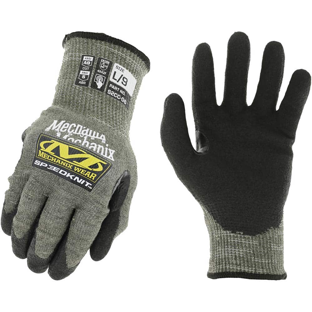 Mechanix Wear - Cut & Puncture Resistant Gloves; Type: Cut Resistant ; ANSI/ISEA Cut Resistance Level: A9 ; ANSI/ISEA Abrasion Resistance Level: 5 ; Coated Area: Palm ; Material Type: HPPE ; Coating Material: Urethane - Exact Tool & Supply