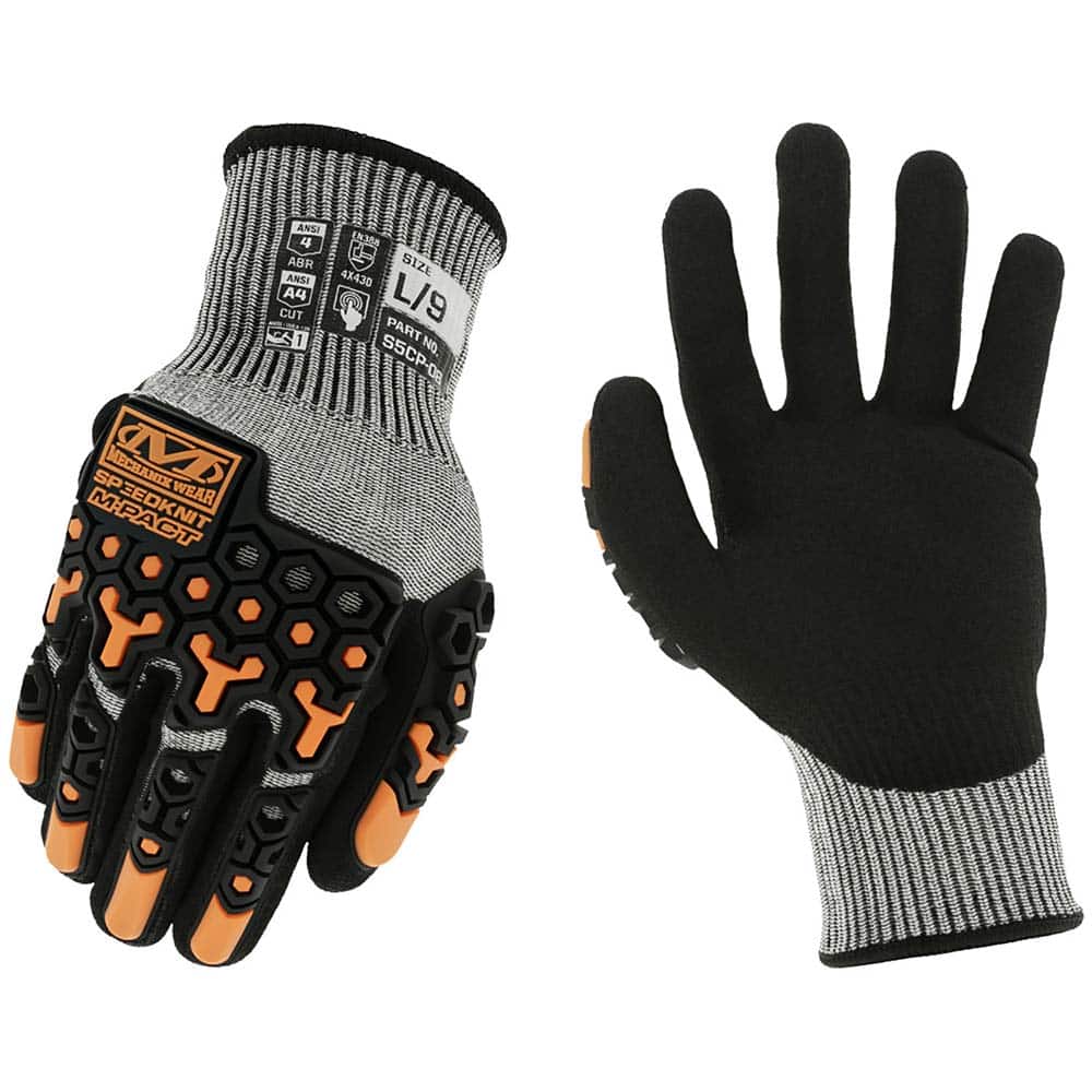Mechanix Wear - Cut & Puncture Resistant Gloves; Type: Cut Resistant ; ANSI/ISEA Puncture Resistance Level: 3 ; ANSI/ISEA Cut Resistance Level: A4 ; ANSI/ISEA Abrasion Resistance Level: 4 ; Coated Area: Palm ; Material Type: HPPE - Exact Tool & Supply