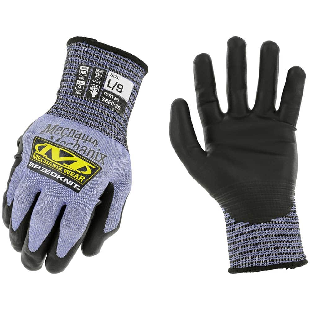 Mechanix Wear - Cut & Puncture Resistant Gloves; Type: Cut Resistant ; ANSI/ISEA Cut Resistance Level: A5 ; ANSI/ISEA Abrasion Resistance Level: 4 ; Coated Area: Palm ; Material Type: HPPE ; Coating Material: Urethane - Exact Tool & Supply
