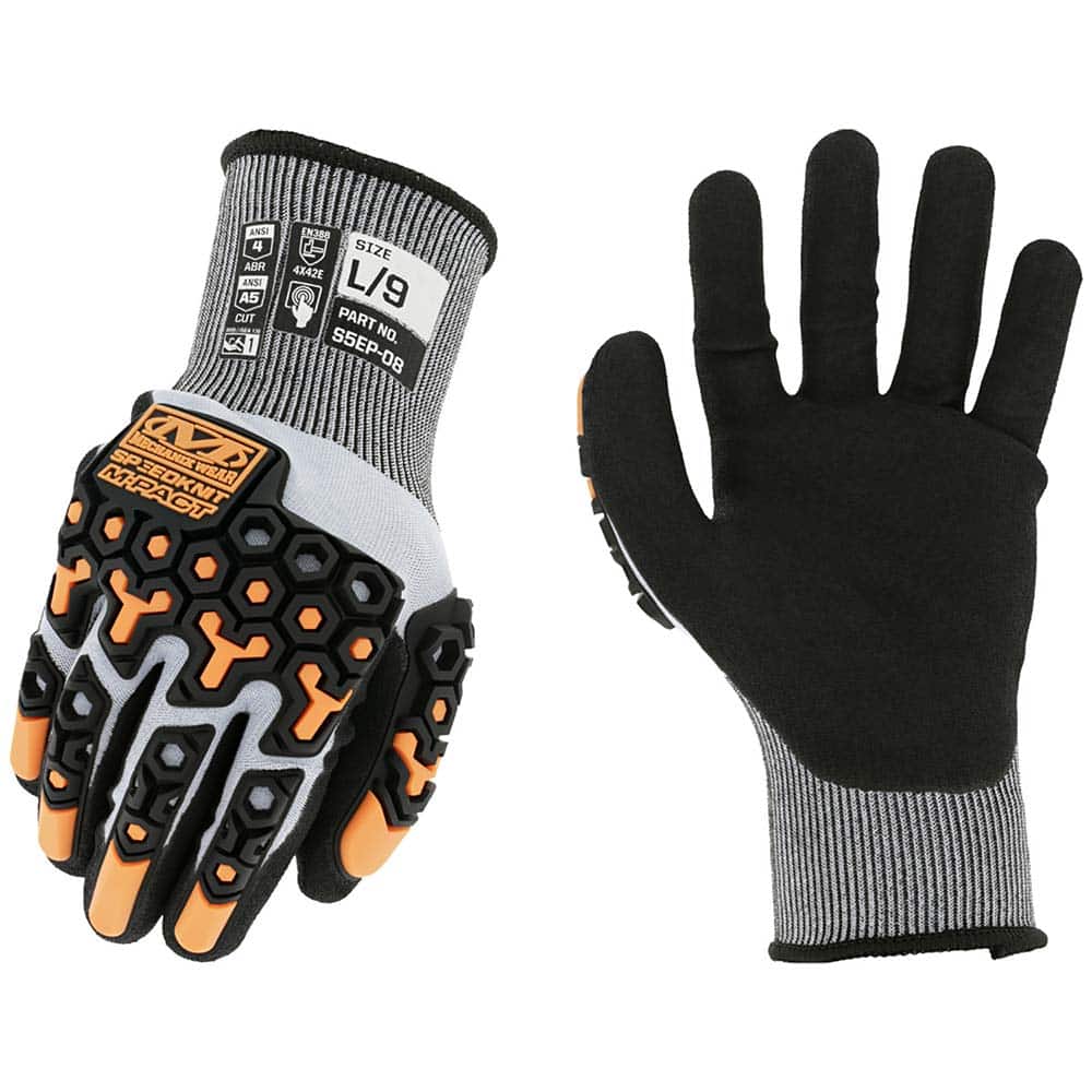 Mechanix Wear - Cut & Puncture Resistant Gloves; Type: Cut Resistant ; ANSI/ISEA Puncture Resistance Level: 3 ; ANSI/ISEA Cut Resistance Level: A5 ; ANSI/ISEA Abrasion Resistance Level: 4 ; Coated Area: Palm ; Material Type: HPPE - Exact Tool & Supply