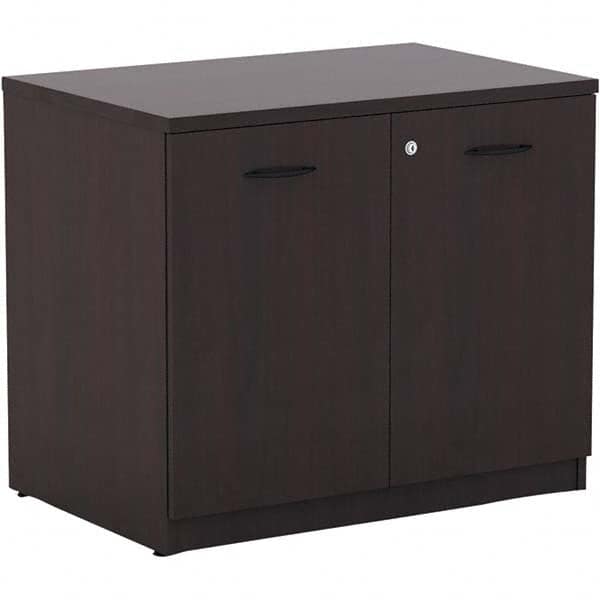 ALERA - 1 Shelf Sliding Door Storage Cabinet - Exact Tool & Supply