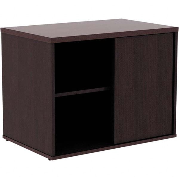 ALERA - 1 Shelf Sliding Door Storage Cabinet - Exact Tool & Supply