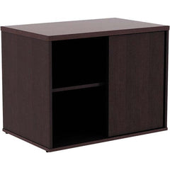 ALERA - 1 Shelf Sliding Door Storage Cabinet - Exact Tool & Supply