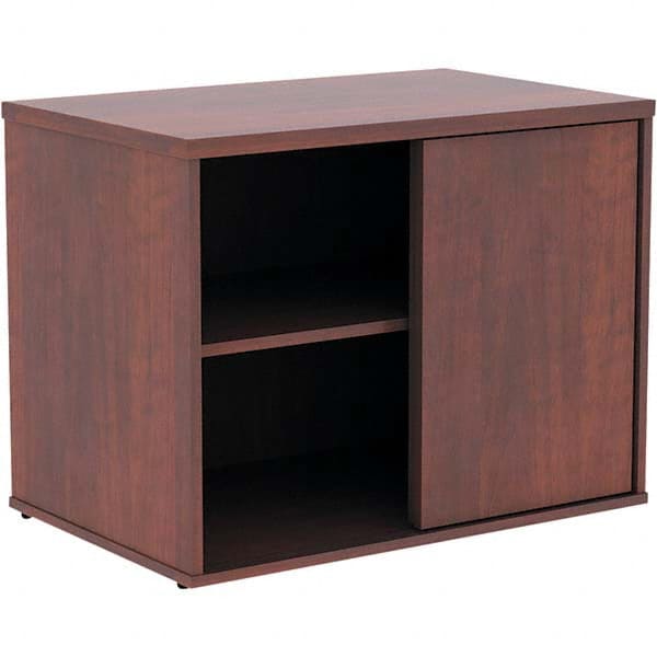 ALERA - 1 Shelf Sliding Door Storage Cabinet - Exact Tool & Supply