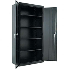 ALERA - 4 Shelf Locking Storage Cabinet - Exact Tool & Supply