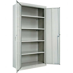 ALERA - 4 Shelf Locking Storage Cabinet - Exact Tool & Supply