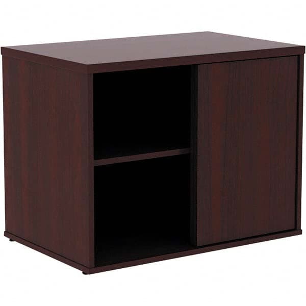 ALERA - 1 Shelf Sliding Door Storage Cabinet - Exact Tool & Supply