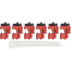 Brady - Pack of 6 Multi-Pole Circuit Breaker Lockouts - Exact Tool & Supply