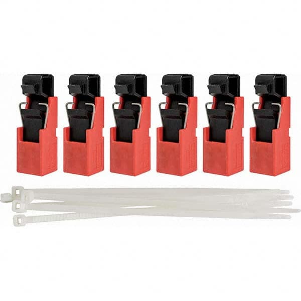 Brady - Pack of 6 Single-Pole Circuit Breaker Lockouts - Exact Tool & Supply