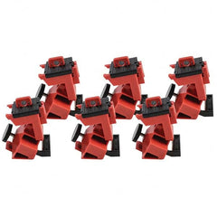 Brady - Pack of 25 Single-Pole Circuit Breaker Lockouts - Exact Tool & Supply
