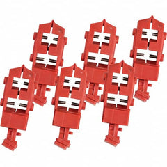 Brady - Pack of 50 Single-Pole Circuit Breaker Lockouts - Exact Tool & Supply