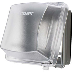 Hubbell Wiring Device-Kellems - Weatherproof Box Covers Cover Shape: Rectangle Number of Holes in Outlet: 1 - Exact Tool & Supply