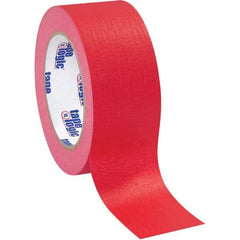 Tape Logic - Pack of (12), 60 Yd Rolls 2" Red Crepe Paper Masking Tape - Exact Tool & Supply
