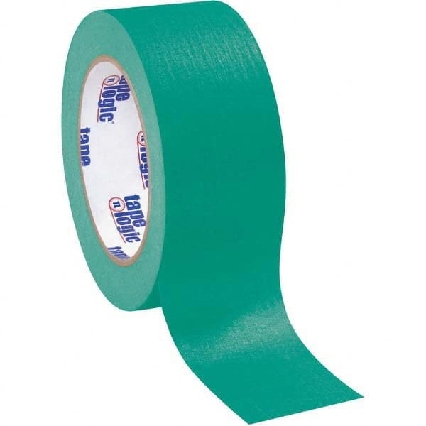 Tape Logic - Pack of (12), 60 Yd Rolls 2" Green Crepe Paper Masking Tape - Exact Tool & Supply