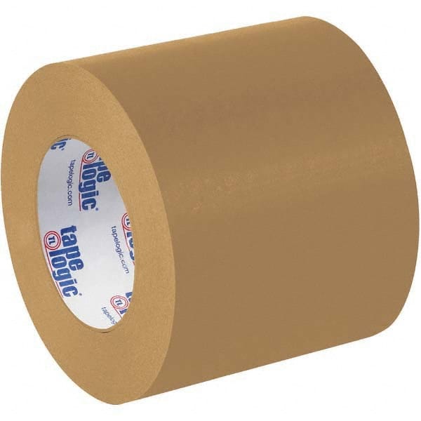 Tape Logic - Pack of (6), 60 Yd Rolls 4" Brown Crepe Paper Masking Paper - Exact Tool & Supply