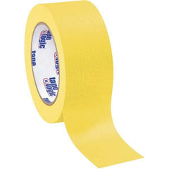 Tape Logic - Pack of (12), 60 Yd Rolls 2" Yellow Crepe Paper Masking Tape - Exact Tool & Supply