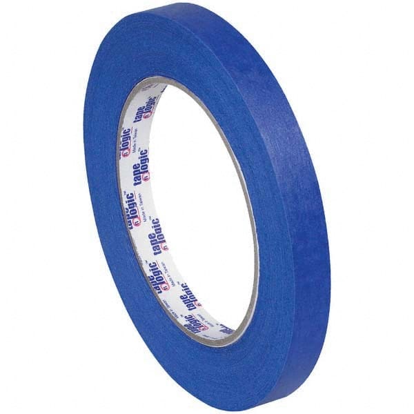 Tape Logic - Pack of (72), 60 Yd Rolls 1/2" Blue Crepe Paper Painter's Tape - Exact Tool & Supply