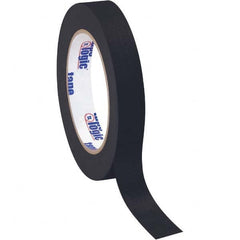 Tape Logic - Pack of (12), 60 Yd Rolls 3/4" Black Crepe Paper Masking Tape - Exact Tool & Supply
