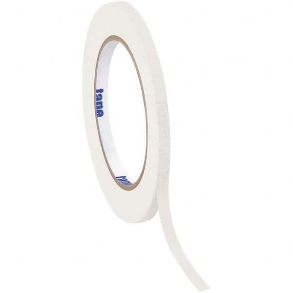 Tape Logic - Pack of (12), 60 Yd Rolls 1/2" White Crepe Paper Masking Tape - Exact Tool & Supply