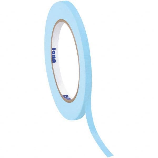 Tape Logic - Pack of (12), 60 Yd Rolls 1/4" Light Blue Crepe Paper Masking Tape - Exact Tool & Supply