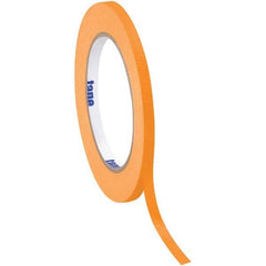 Tape Logic - Pack of (12), 60 Yd Rolls 1/4" Orange Crepe Paper Masking Tape - Exact Tool & Supply