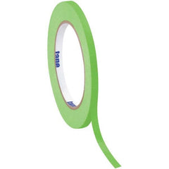 Tape Logic - Pack of (12), 60 Yd Rolls 1/4" Light Green Crepe Paper Masking Tape - Exact Tool & Supply