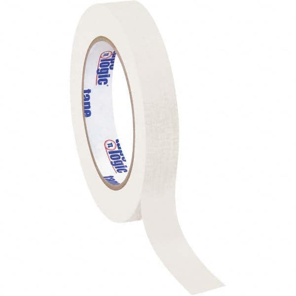Tape Logic - Pack of (12), 60 Yd Rolls 3/4" White Crepe Paper Masking Tape - Exact Tool & Supply