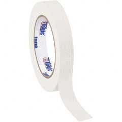 Tape Logic - Pack of (12), 60 Yd Rolls 3/4" White Crepe Paper Masking Tape - Exact Tool & Supply