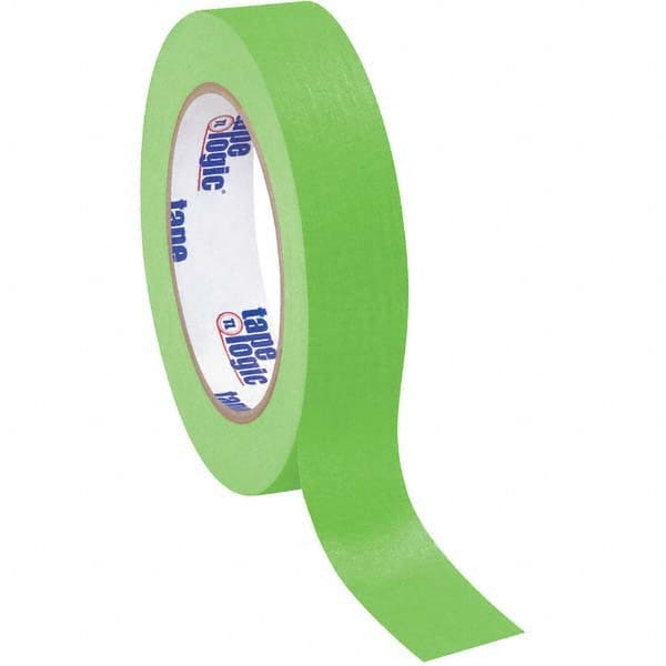 Tape Logic - Pack of (12),60 Yd Rolls 1" Light Green Crepe Paper Masking Tape - Exact Tool & Supply